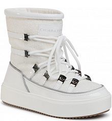 Śniegowce Chiara Ferragni białe damskie CF2546-009 White