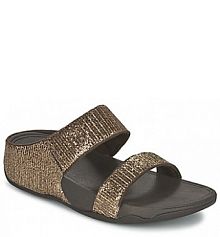 Klapki FitFlop  złote damskie LULU SUPERGLITZ SLIDE