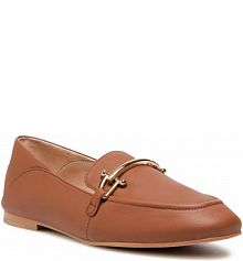 Półbuty sznurowane Clarks brązowe damskie Pure2 Loafer 261546584