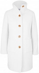 Płaszcz z przędzy boucle z kieszeniami  damski Bonprix