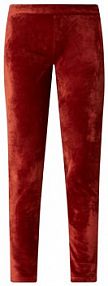 Spodnie materiałowe z aksamitu banana moon czerwone damskie EAN KEENAN CALILAKE