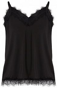 Top na ramiączkach z frędzlami model BICCO FREE/QUENT czarny damski EAN 120962