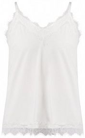 Top na ramiączkach z frędzlami model BICCO FREE/QUENT biały damski EAN 120962