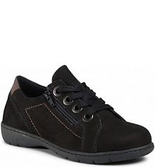 Półbuty sznurowane Go Soft czarne damskie WI23-LENA-01 Black