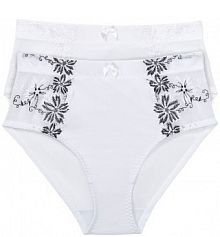 Figi modelujące z delikatną koronką (2 pary)  Bonprix