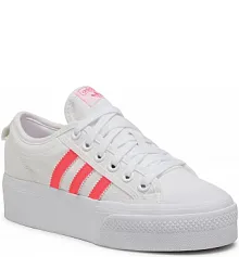 Biae Pbuty na koturnie Adidas - InspiracjeModowe.pl Biae Pbuty na koturnie Adidas - InspiracjeModowe.pl