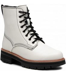 Trapery Clarks białe damskie Orianna Hi 261541834 White Leather