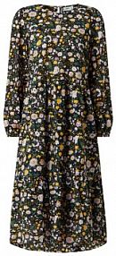 Sukienka midi w kwiatowe wzory moves czarna EAN 202211934