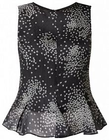 Top z wzorem na całej powierzchni Emporio Armani czarny damski EAN ANK05T.A2500