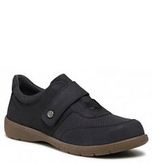 Półbuty sznurowane GO SOFT granatowe damskie WI23-LENA-02