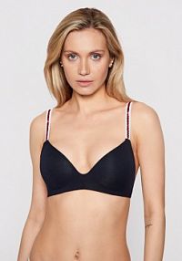 Biustonosz Tommy Hilfiger granatowy Bezfiszbinowy