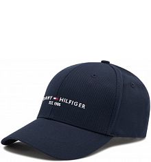 Czapka z daszkiem Tommy Hilfiger granatowa damska