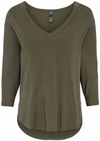 Bluzka z lejącej mieszanki wiskozy  damski Bonprix