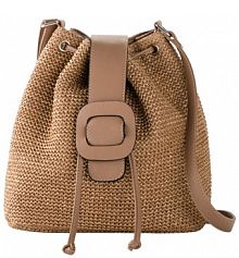 Torebka worek w optyce słomkowej  Bonprix