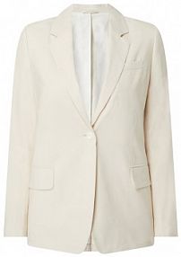 Żakiet z zapięciem na jeden guzik Gant biały