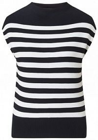 Bezrękawnik z bawełny Windsor niebieska damska