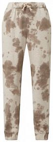Spodnie dresowe o kroju relaxed fit z efektem batiku FREE/QUENT beżowe damskie EAN 125530