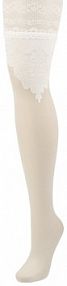 Pończochy samonośne z koronką 20 DEN model Ceremonial Falke białe EAN 42014