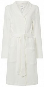 Szlafrok z paskiem w talii SKINY biały damski EAN 80307
