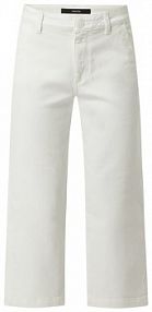 Jeansy skrócone z dodatkiem streczu model Chenila someday białe damskie EAN 710747658