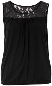 Top z mieszanki wiskozy  damski Bonprix