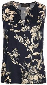 Bluzka bez rękawów z wiskozy  damski Bonprix