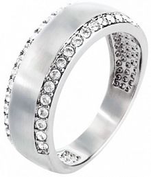 Pierścionek z ozdobnymi kryształami  Bonprix