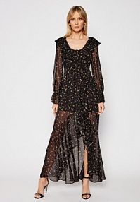 Sukienka codzienna For Love & Lemons czarna Komplet t-shirt i