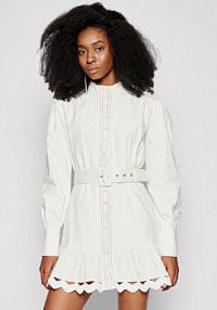 Sukienka koszulowa Silvian Heach biała 