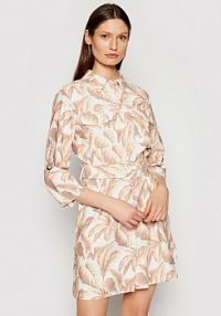 Sukienka koszulowa Silvian Heach beżowa 