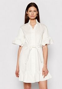 Sukienka koszulowa Silvian Heach biała 