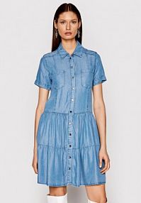 Sukienka koszulowa Silvian Heach niebieska 