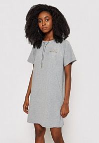 Sukienka dzianinowa EA7 Emporio Armani szara 3KTA55 TJ9RZ 3905  Regular Fit