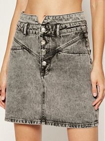 Spódnica jeansowa Silvian Heach szara Nidiole CVP20002GO  Regular Fit