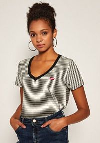 T-shirt Levis kolorowy damski Levi's®  Perfect V-Neck Tee 85341-0004  Regular Fit