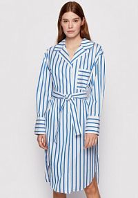 Sukienka koszulowa BOSS niebieska 