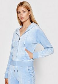 Bluza Juicy Couture niebieska damska Robertson JCAP176  Slim Fit