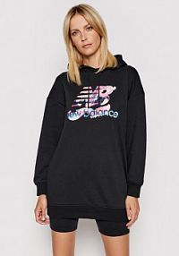 Sukienka dzianinowa New Balance czarna Bluza