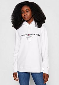 Bluza Tommy Hilfiger biała damska Heritage WW0WW31998  Regular Fit