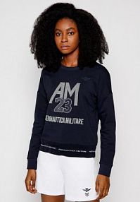 Bluza rozpinana aeronautica militare granatowa damska 211FE1608DF423  Regular Fit