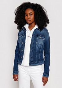 Kurtka jeansowe Tommy Jeans granatowa damska Jeansowa