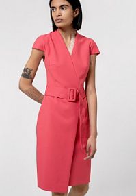 Sukienka koktajlowa HUGO różowa 