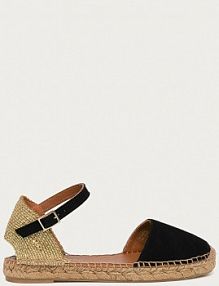 Espadryle Kurt Geiger London  czarne damskie  MANTY.00