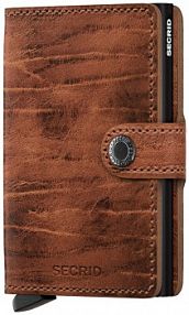 Portfel Secrid  brązowy damski MDM.Whiskey