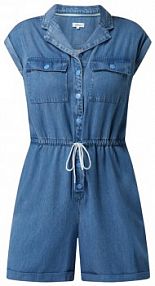 Krótki kombinezon z tkaniny stylizowanej na denim s.Oliver RED LABEL