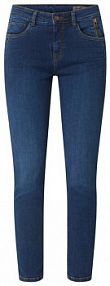 Jeansy o wąskim kroju z dodatkiem streczu model Bojean Fransa niebieskie damskie