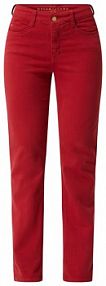 Jeansy o wąskim kroju z dodatkiem streczu model Dream MAC czerwone damskie