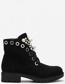 Czarne botki Aufer Renee damskie