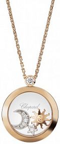 Naszyjnik W.KRUK biały granatowy złoty różowy Chopard
