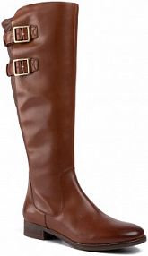 Kozaki Clarks brązowe damskie Netley Ride 261435004 Tan Leather